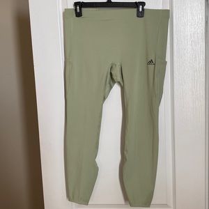 Like green adidas workout leggings in size xl